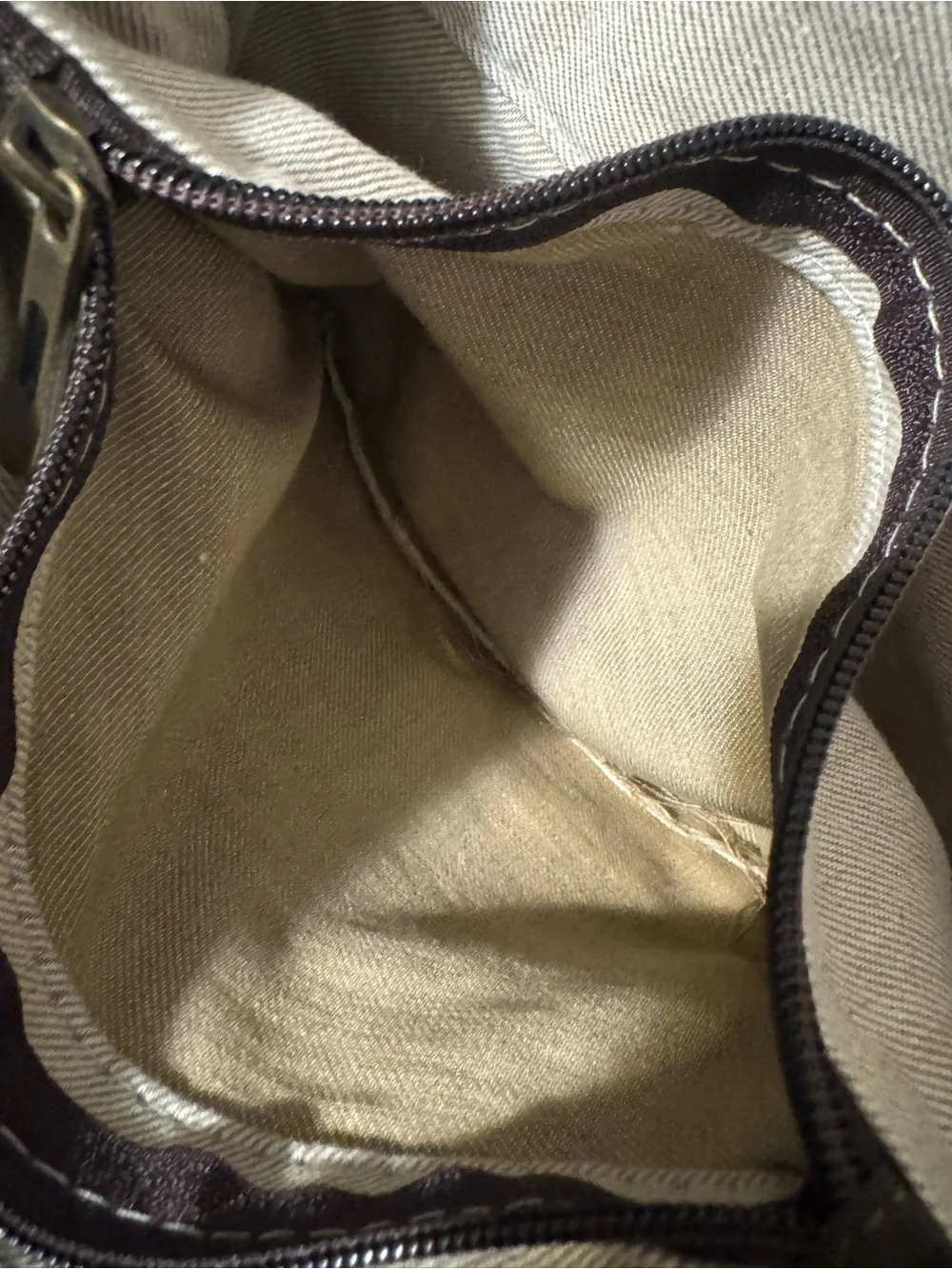 Canvas 3 in 1 Messenger Bag with Leather Trim - Navy Gray Heather Unisex